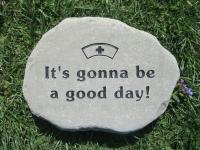 Garden Stone Medium Engraved Garden Stone