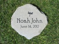 Medium Engraved Garden Stone Medium Garden Stone